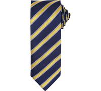 Premier Men's Stripe Waffle Tie in Navy Premier Navy One Size