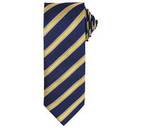 Premier Men's Stripe Waffle Tie in Navy Premier Navy One Size