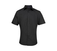 Premier Men's Supreme Heavy Poplin Short Sleeve Work Shirt in Black Premier Black One Size