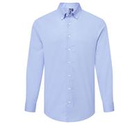 Premier Men's Supreme Oxford Long-Sleeved Formal Shirt in Duck Egg Blue | Size: 5XL Premier Duck Egg Blue 5XL