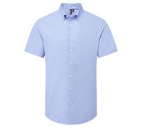 Premier Mens Supreme Oxford Short-Sleeved Formal Shirt RW10692