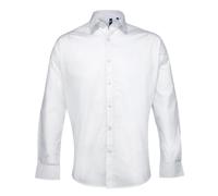Premier Men's Supreme Poplin Formal Shirt in White | Size: 18 inches Premier White 18 inches
