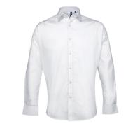 Premier Men's Supreme Poplin Formal Shirt in White | Size: 18 inches Premier White 18 inches