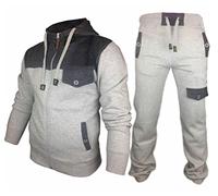 Premier Mens Tracksuit Set Fleece Hoodie Top Bottoms Jogging Joggers Regular
