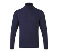 (M, Navy) Premier Unisex Adult Recyclight Quarter Zip Fleece Top