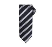 Premier Men's Waffle Stripe Formal Business Tie in Black Premier Black One Size