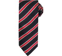 Premier Men's Waffle Stripe Formal Business Tie in Black Premier Black One Size