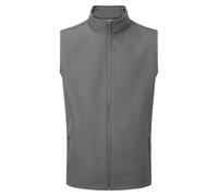 (S, Dark Grey) Premier Mens Windchecker Recycled Printable Gilet