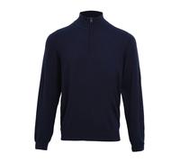 Premier Men's Zip Neck Sweatshirt in Navy | Size: 2XL Premier Navy 2XL