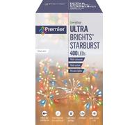 Premier Microbright Starburst Multi Action OUTDOOR Pin Wire 400 LED MULTI COLOUR