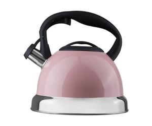 Premier Mirrored 3200ml Whistling Kettle Sturdy Stainless Steel Design Ergonomic Handle Contemporary Steel Kettle For Everyday Use 22 cm x 25 cm x 23 cm