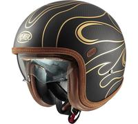 Jet Helmet Premier VINTAGE PLATINUM ED. CARBON FR GOLD CHROMED BM