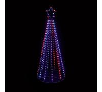 Premier Multi Action Flexibright LEDs Pyramid Christmas Tree