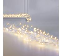 Premier 288 LED 1.8m Christmas Outdoor 8 Function Garland Wire Lights in Warm White