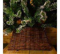 52cm x 32cm x 26cm Premier Natural Brown Wicker Christmas Tree Skirt / Base