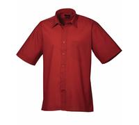 Premier New Mens Short Sleeve Formal Work Poplin Shirt Cut Collar 14.5"' to 23"