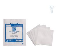 Premier Non-Woven Swabs, Sterile, 4 ply, 10cm x 10cm, 5 / Pouch, Pack of 25 (1870)