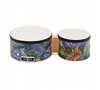 Premier NXT GEN 6" and 8" Bongo Set | Durable Basswood Body Perfect for Beginners, Range of Tones for Various Genres, Natural Skins, 6 and 8-Inch Bongo Set