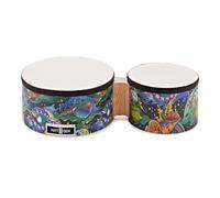 Premier NXT GEN 6" and 8" Bongo Set | Durable Basswood Body Perfect for Beginners, Range of Tones for Various Genres, Natural Skins, 6 and 8-Inch Bongo Set