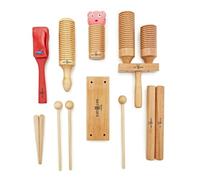Premier NXT GEN 6pc Classroom Selection, Wooden | Selection of small wooden percussion, perfect classroom starter kit, teaches rhythm basics, encourages group participation