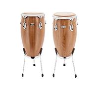 Premier NXT GEN Conga and Tumba Pair | 11.75-Inch Conga and 12.5-Inch Tumba for Full Rich Tone, Individually Selected Basswood, Tuneable Heads, Chrome Stands