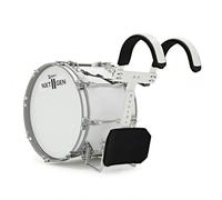 Premier NXT GEN Marching 14" x 10" Traditional Bass Drum, White