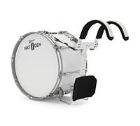 Premier NXT GEN Marching 18" x 10" Traditional Bass Drum, White