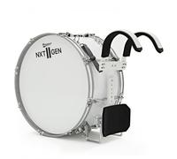 Premier NXT GEN Marching 22" x 10" Traditional Bass Drum, White