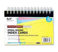 Premier Office Premier Stationery Spiral Bound Index Cards 5 x 3", S2857740