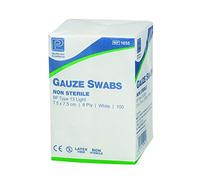 Premier PM1660N Gauze Swab, Non-Sterile, 8-Ply, 10 cm L x 10 cm W (Pack of 100)