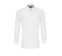 Premier Poplin fitted long sleeve shirt - Mens, 65% Polyester, Oeko-Tex