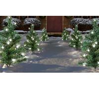 Premier Pre-Lit Christmas Tree Pathway Lights, 6 Pack - White