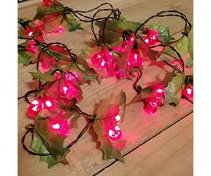 Premier Pre-Lit Holly Berry Light Garland - 2.8m