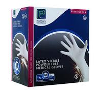 Premier Prestige Latex Examination Gloves - Sterile - Natural - Size: Medium - Pack: 50 Pairs (Ref P3302)