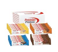 Premier Protein - High Protein Bar 50 percent - Multiflavourbox - 20x40g - Low Sugar - Low Carb - High Protein Bar