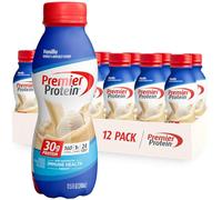 Premier Protein Shake, Vanilla, 30g Protein, 1g Sugar, 24 Vitamins & Minerals, Nutrients to Support Immune Health 11.5 fl oz, 12 Pack