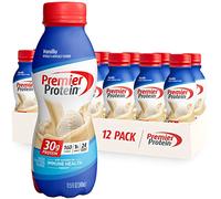 Premier Protein Shake, Vanilla, 30g Protein, 1g Sugar, 24 Vitamins & Minerals, Nutrients to Support Immune Health 11.5 fl oz, 12 Pack