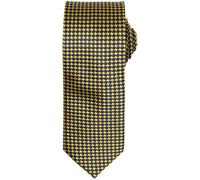Premier Puppytooth Tie in Gold Premier Gold One Size