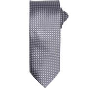 Premier Puppytooth Tie in Silver Premier Silver One Size