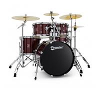 Premier Revolution 20" 5pc Drum Kit Bundle Red Sparkle