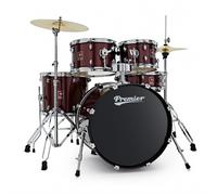 Premier Revolution 20" 5pc Drum Kit Red Sparkle
