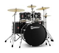 Premier Revolution 22" 5pc Drum Kit Bundle Black