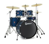 Premier Revolution 22" 5pc Drum Kit Bundle Blue Stardust