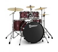 Premier Revolution 22" 5pc Drum Kit Bundle Red Sparkle