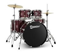 Premier Revolution 22" 5pc Drum Kit, Red Sparkle