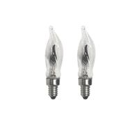Premier RF7 2 X Spare Christmas Candle Flicker Bulb Lamp Clear New