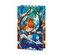 Premier Robin Stained Glass LED Christmas Decoration