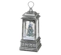 Premier Robins On Tree Christmas Water Spinner Silver (One Size)
