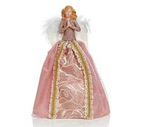 Premier Rose Gold Angel Fairy Christmas Tree Top Topper Decoration in Praying Pose