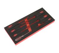Sealey Premier 7pc Screwdriver Set – VDE Approved, Insulated – Module Tray TBTE04